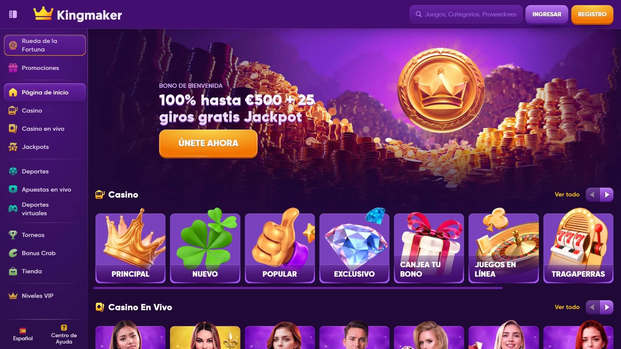 Kingmaker Main Page Spain, apuestaes.net