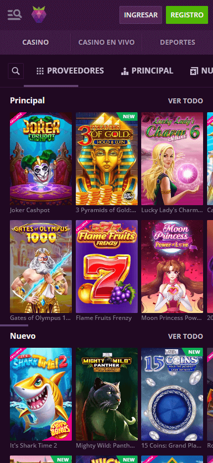 Malina casino mobile