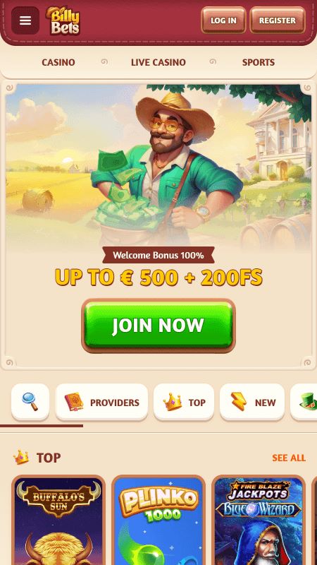 billybets home