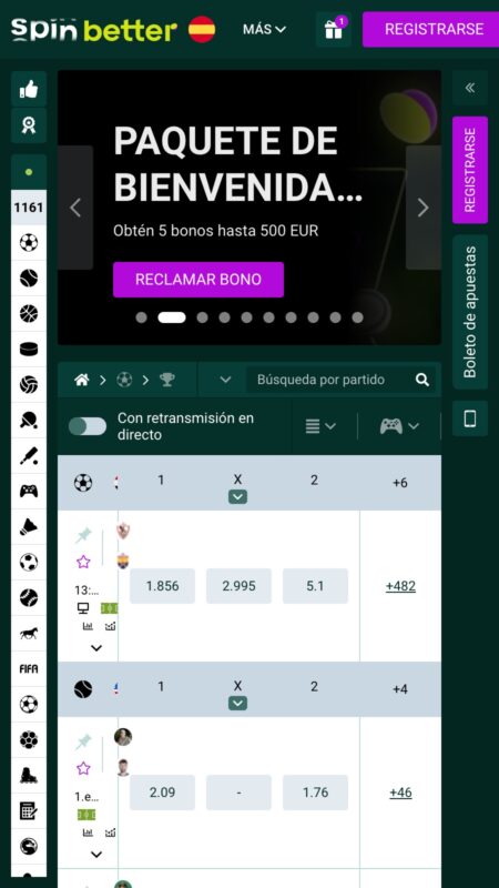 SpinBetter Casa de apuestas