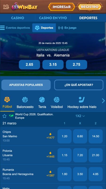 Winbay Casa de apuestas