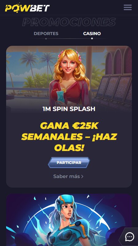 Powbet promotions for casino
