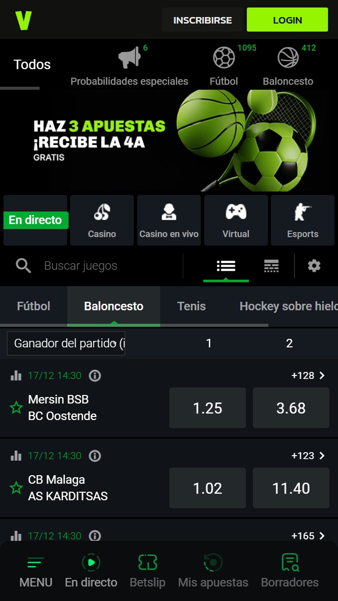 Juegos de Baloncesto disponibles para apostar en Velobet España