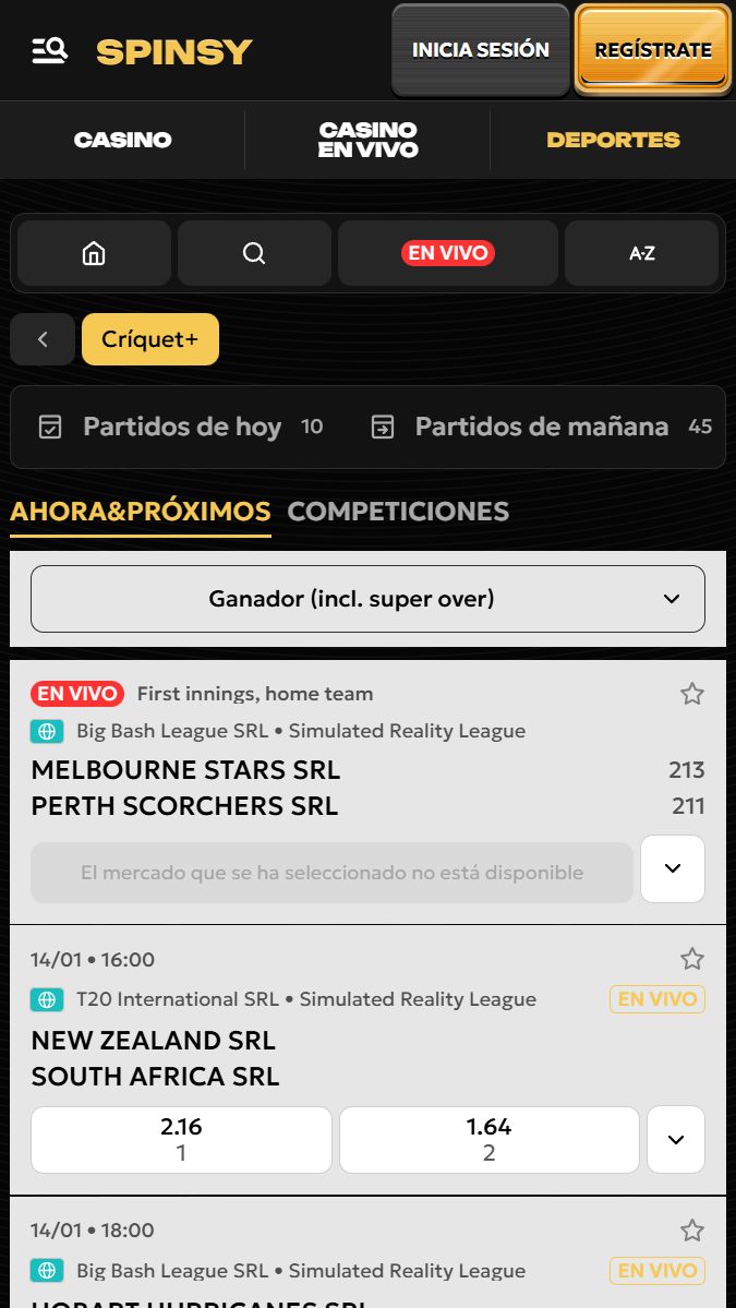 apostar al mundial de cricket 