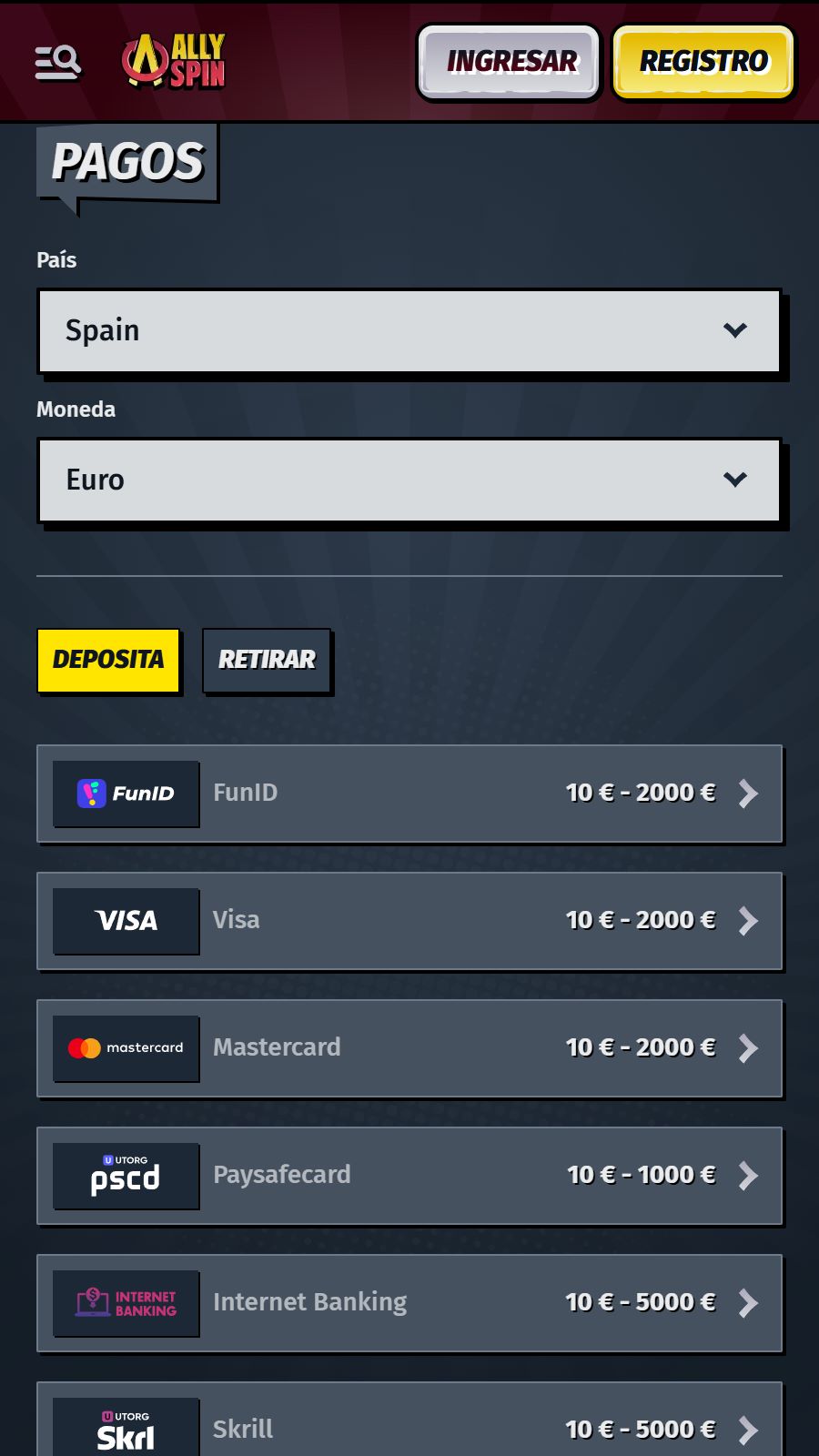 allyspin payment