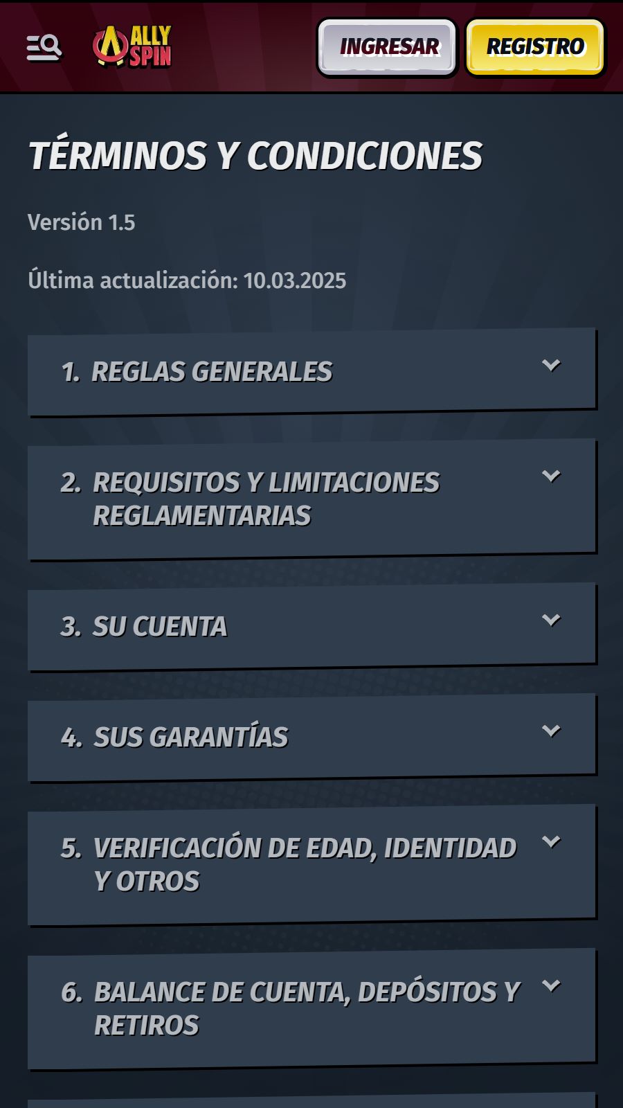 allyspin terms and conditions