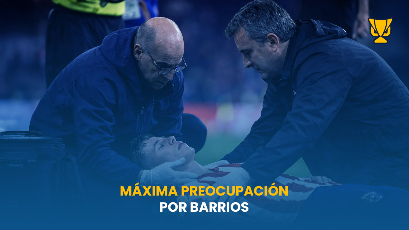 Barrios vuelve a frenar al Atlético: otra lesión muscular dispara la inquietud a un mes de La Cartuja