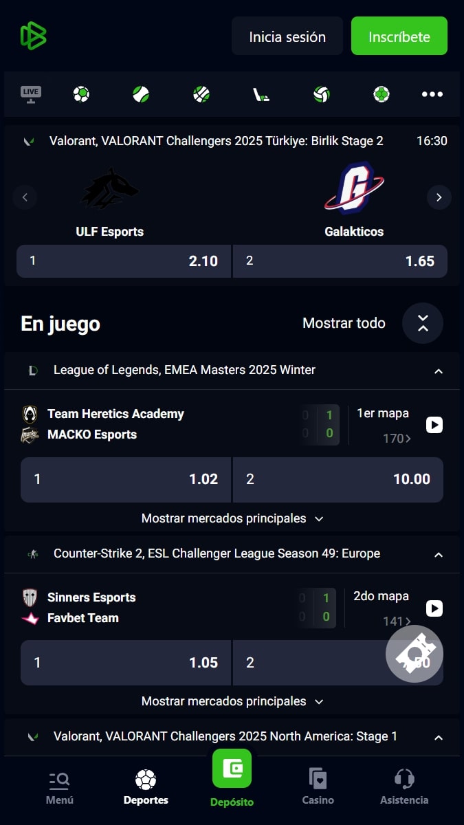 Bets.io deportes electrónicos