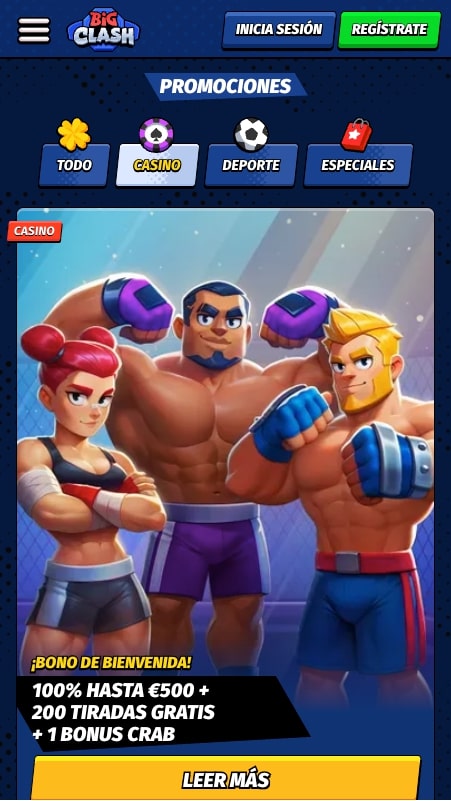Bonos y promociones de BigClash