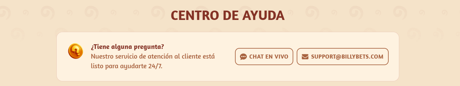 Centro de ayuda de BillyBets