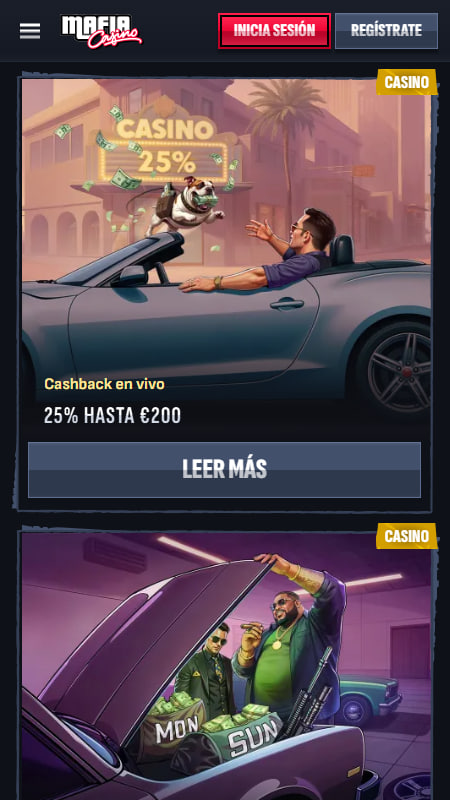 Bonos y promociones en Mafia Casino 