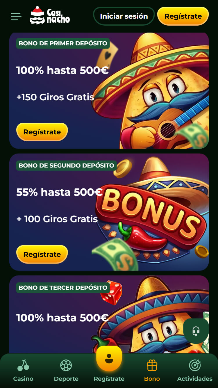Casinacho bonos