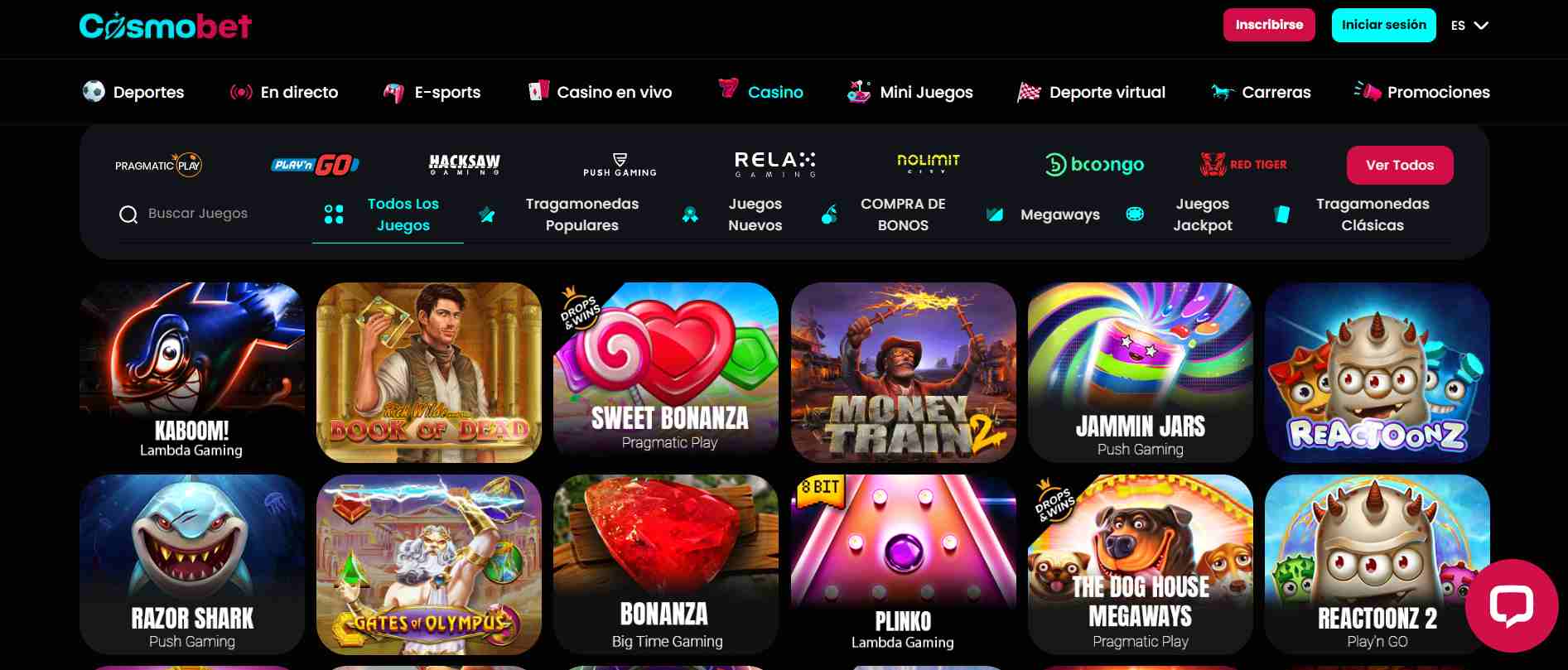Juegos de casino Cosmobet