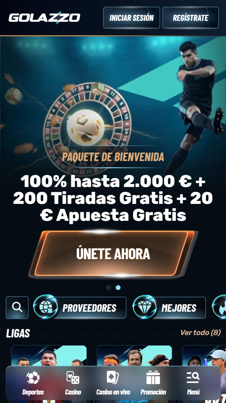 Golazzo bono de bienvenida casino