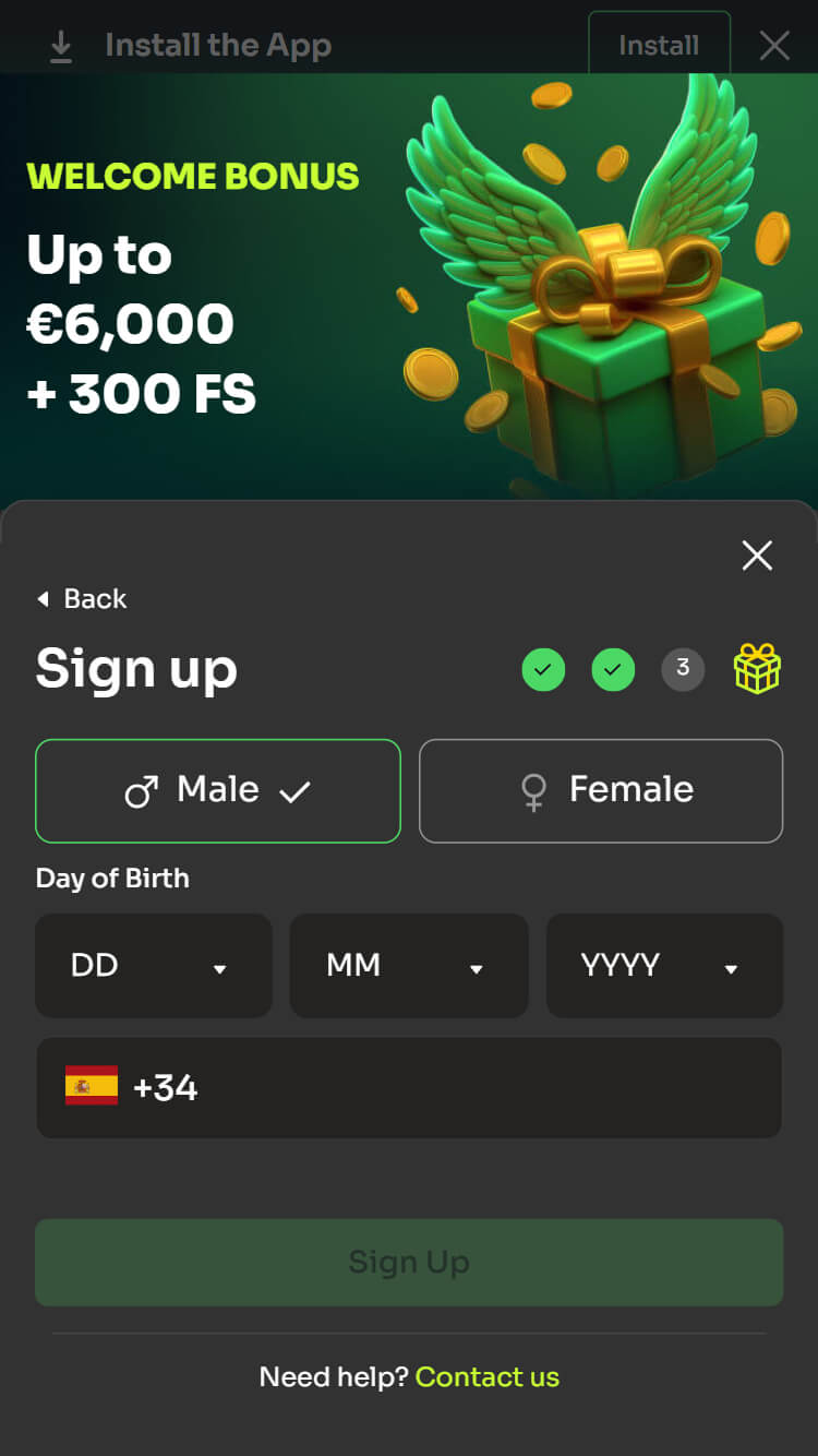 HolyLuck Registro
