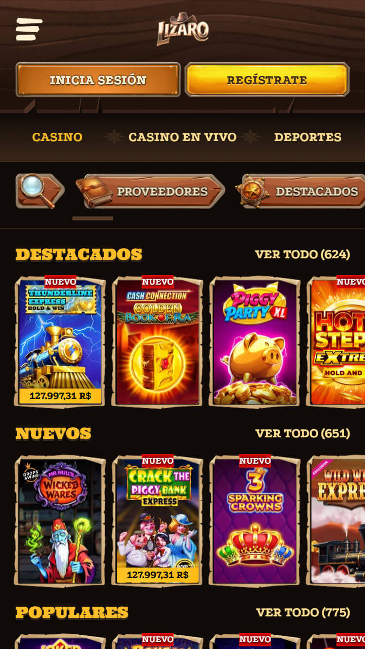 Lizaro juegos de casino