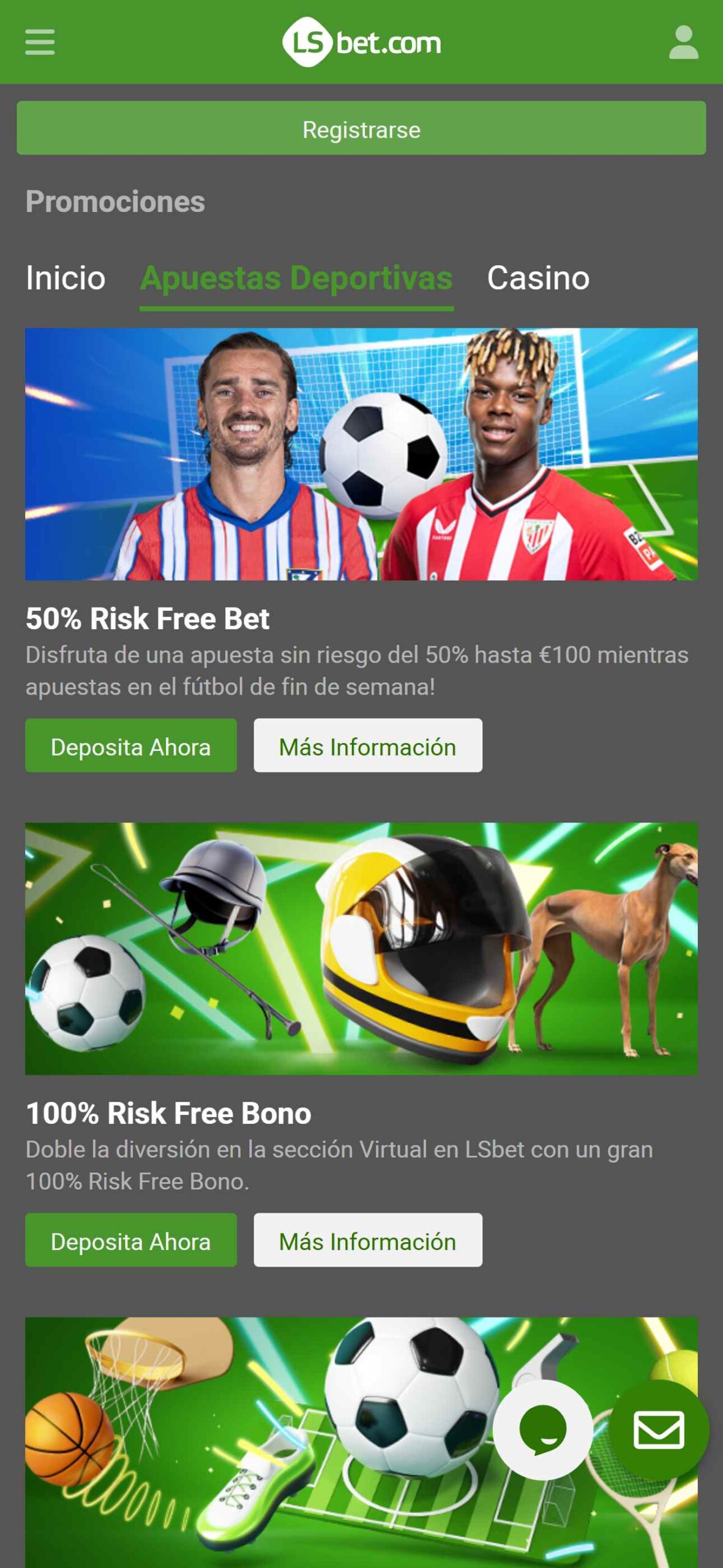 LSBet Bookmaker Sport Betting Bonuses (mobile), apuestaes.net