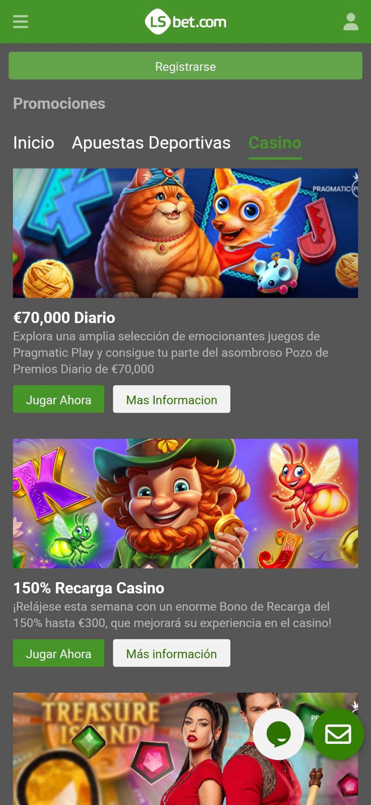 LSBet Casino Bonuses (mobile), apuestaes.net