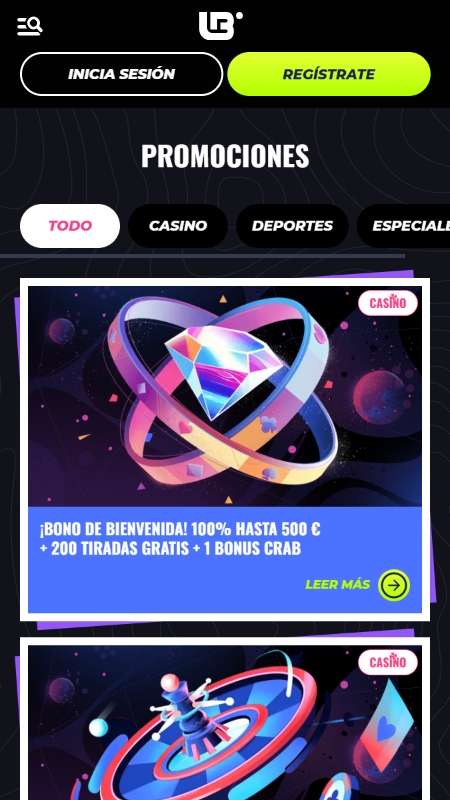 Lunubet Bonuses Page
