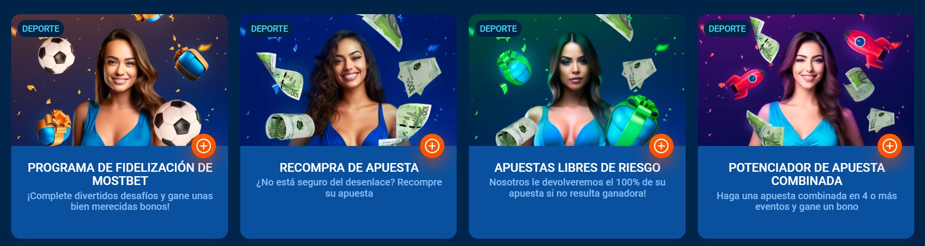 Bonos y promociones de Mostbet