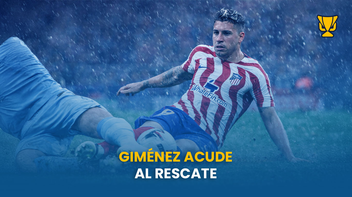 Giménez aporta sangre fría y el Atlético aguanta en el Camp Nou para llegar a la final de Copa