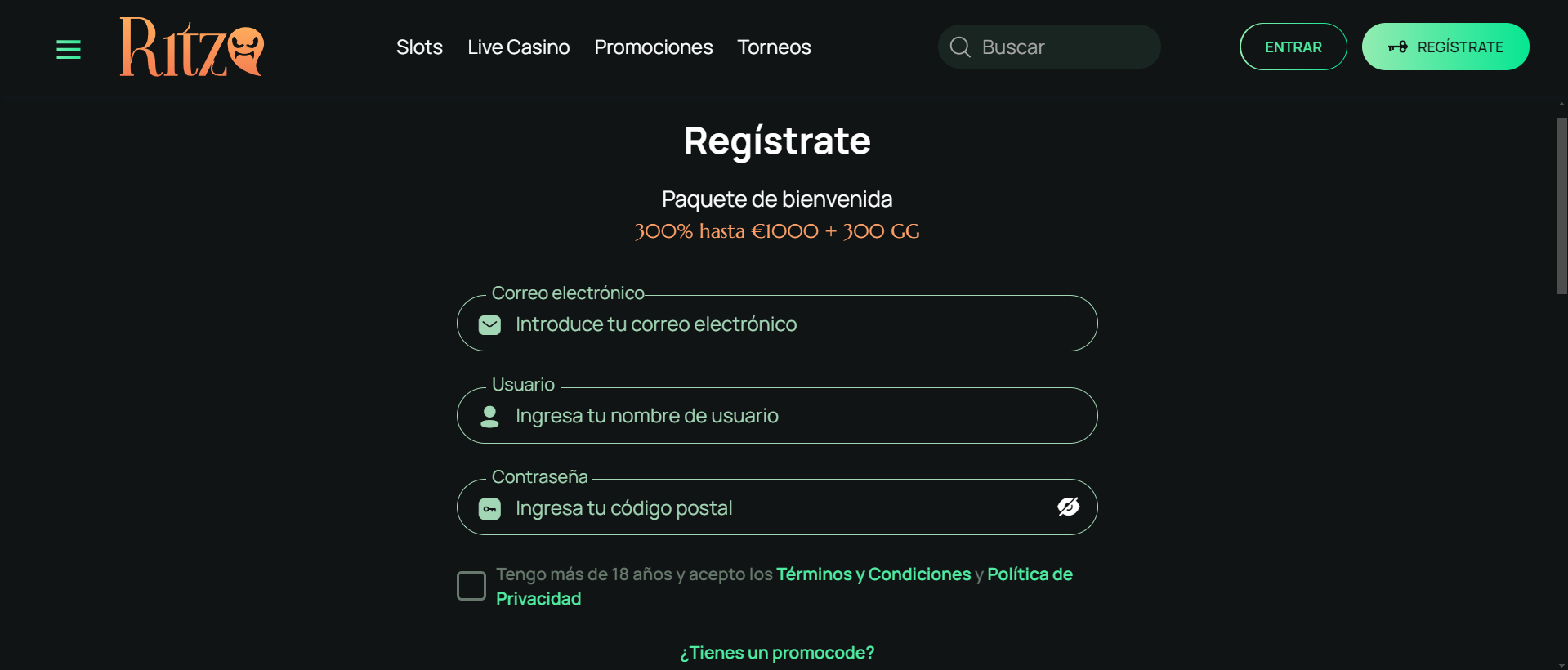 Ritzo Casino España