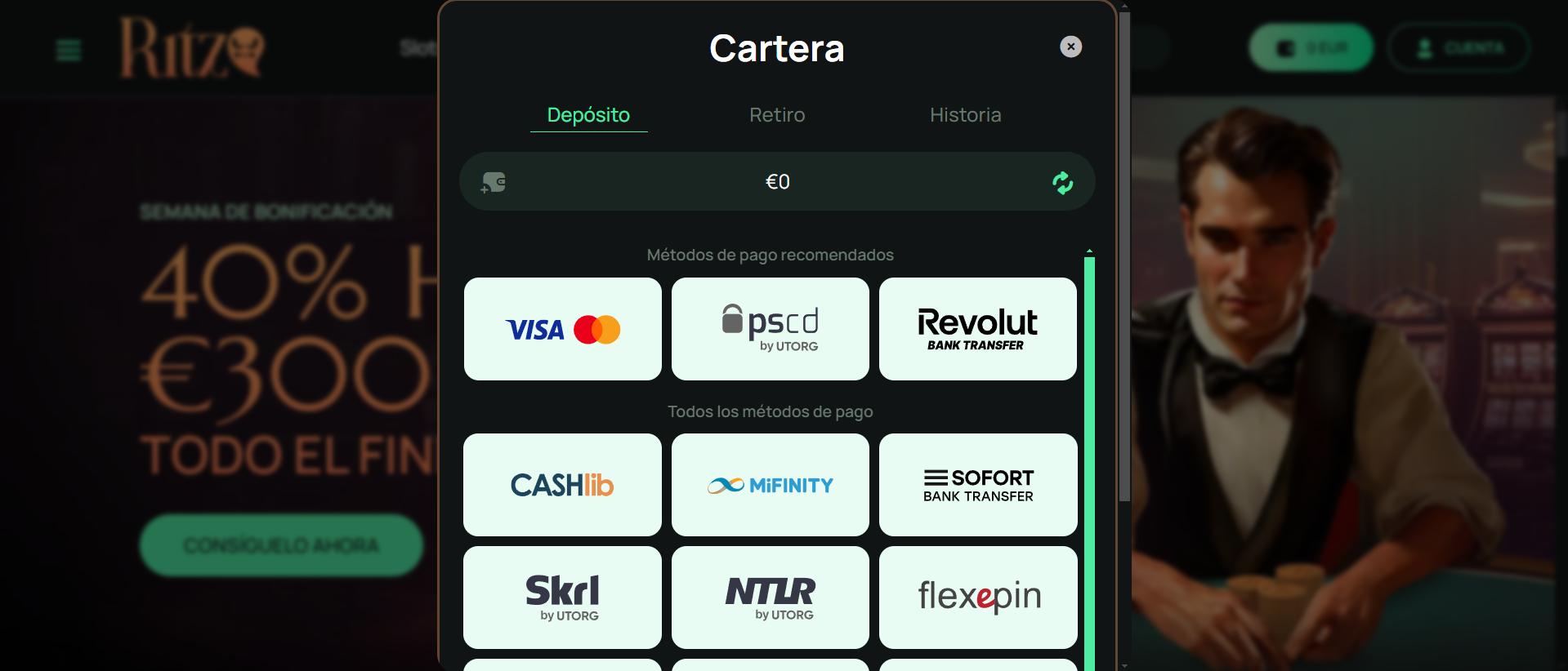 Reseña de Casino Ritzo