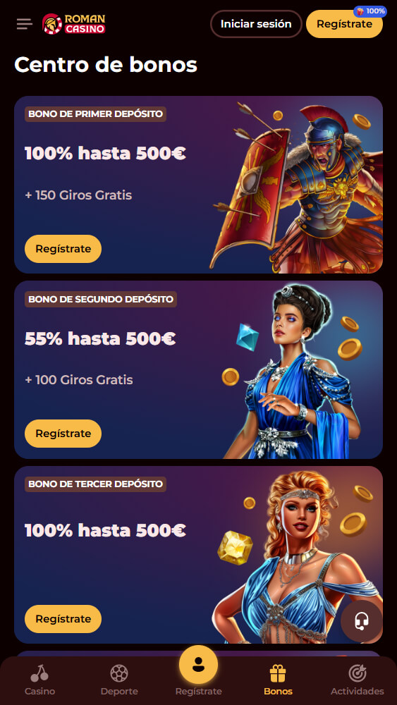 Romancasino Bonos