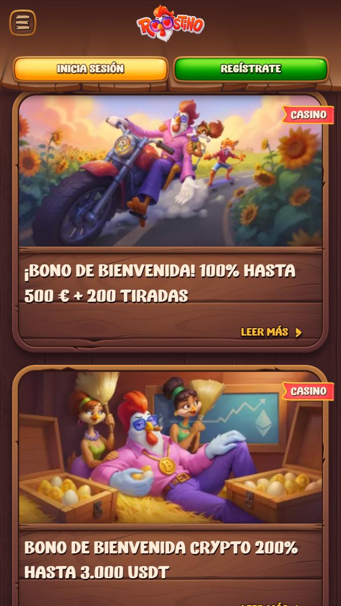 Bonos y promociones de Roostino Casino