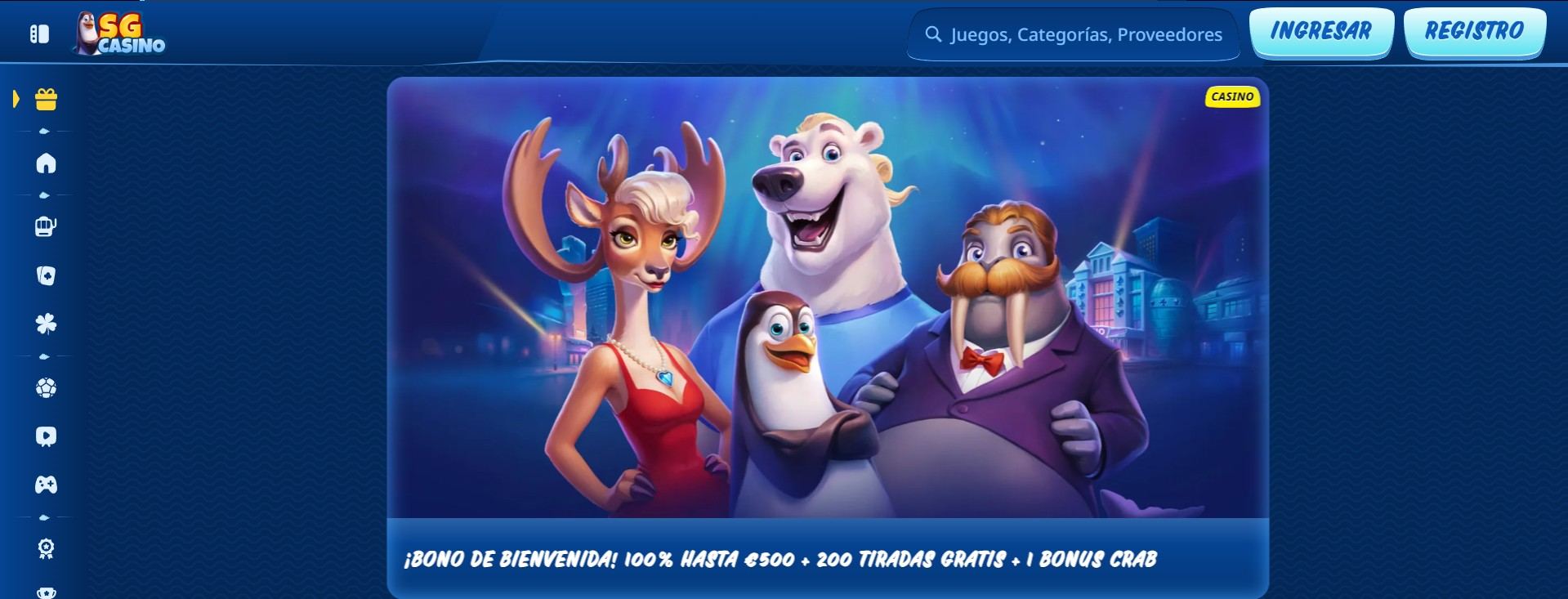 Bono de apuestas deportivas SG Casino