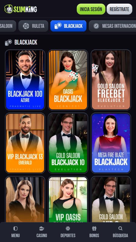 juegos de mesa blackjack online