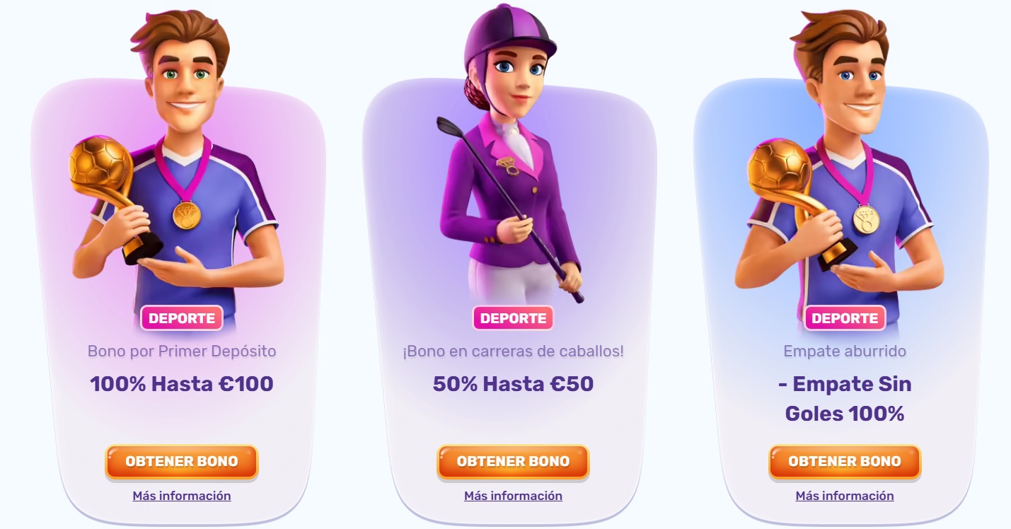Página de promociones en Slots Palace