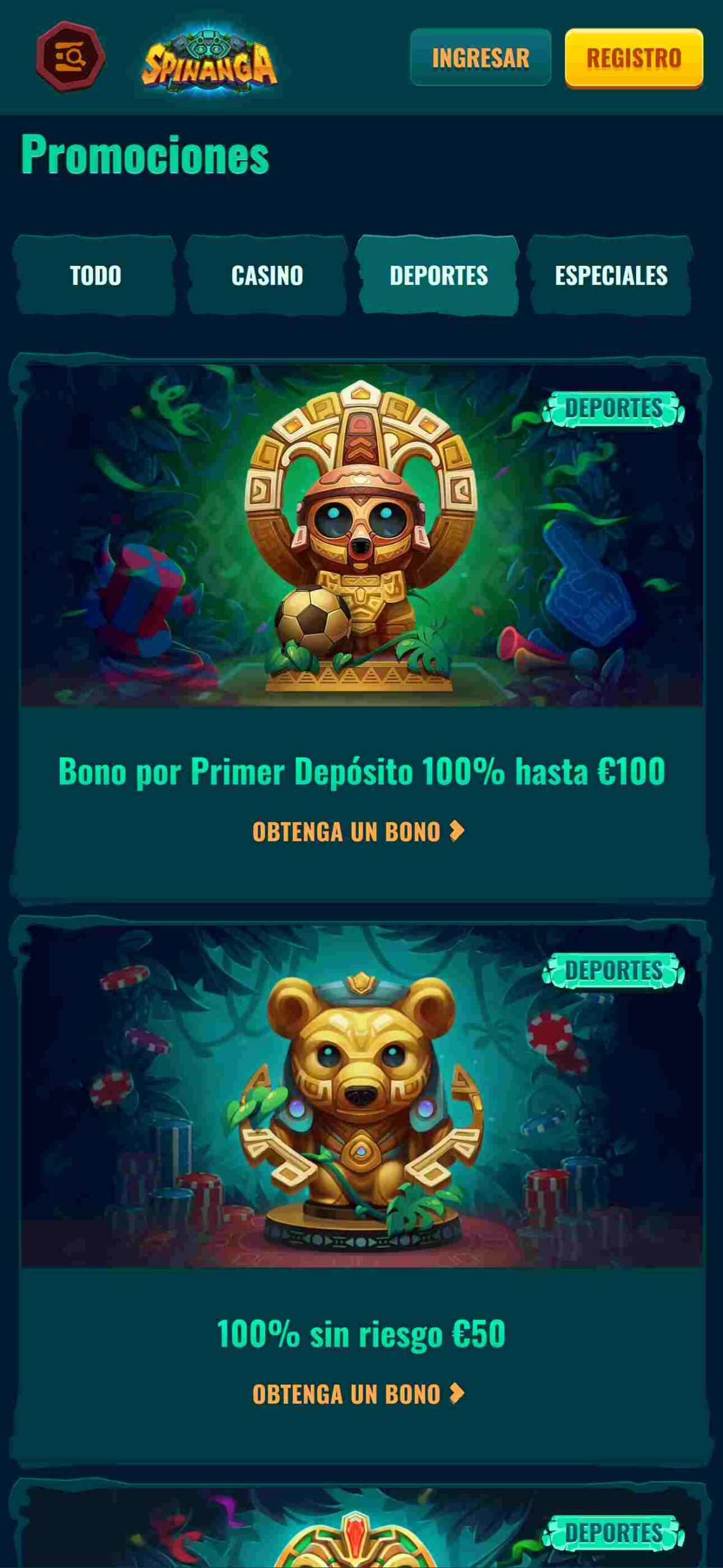 Spinanga Bonos deportivos