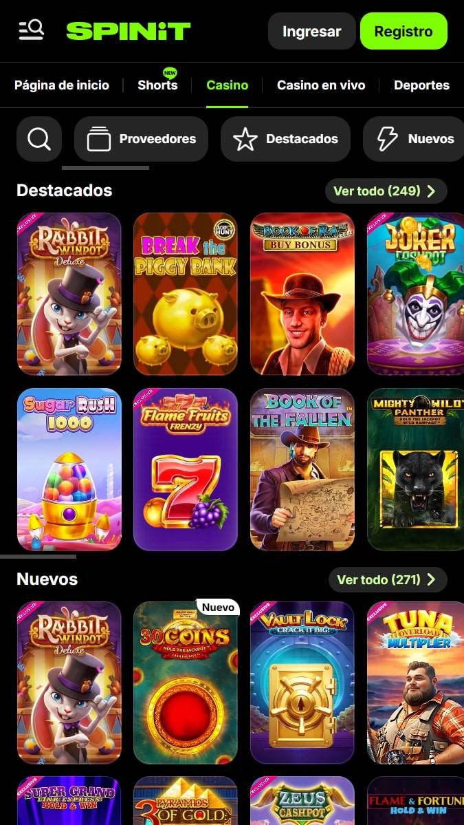 Casino Spinit Juegos online