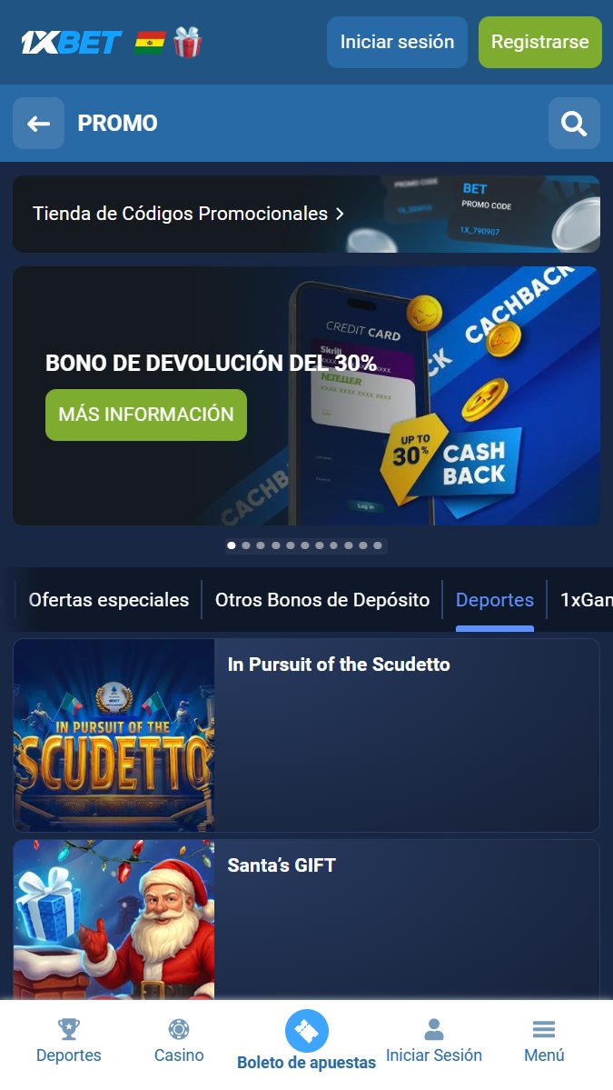 Bonos y ofertas disponibles en casa de apuestas 1xbet