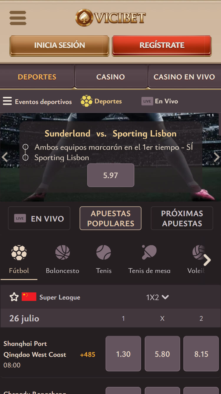 Vicibet Apuestas deportivas