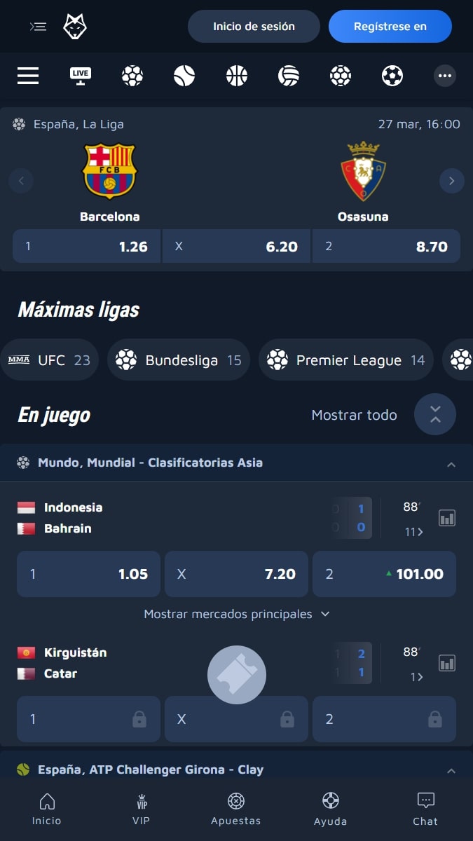 LaLiga de España Apuestas deportivas en Wolfbet