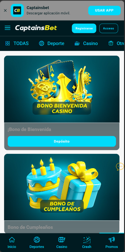 captains bet casino bonus