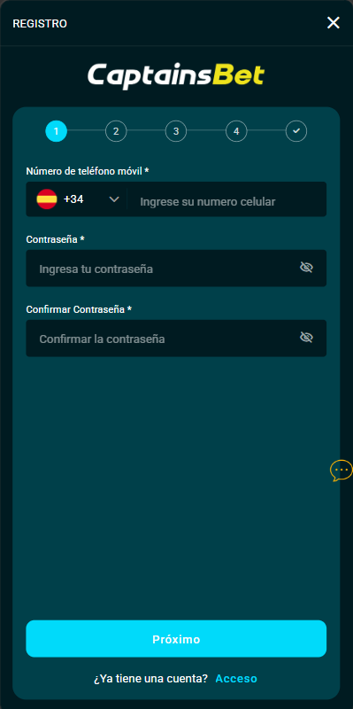 captains bet casino registration