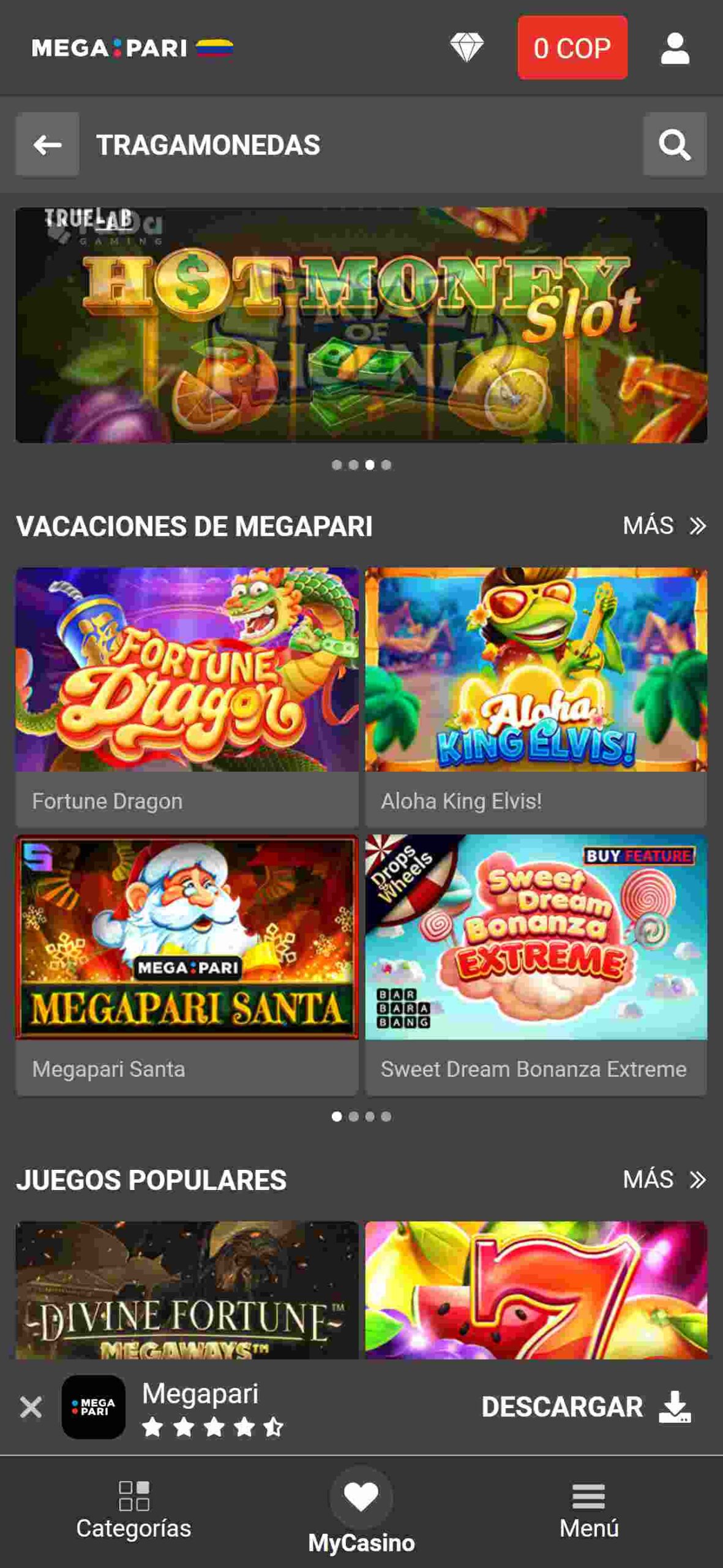 Megapari casino colombia