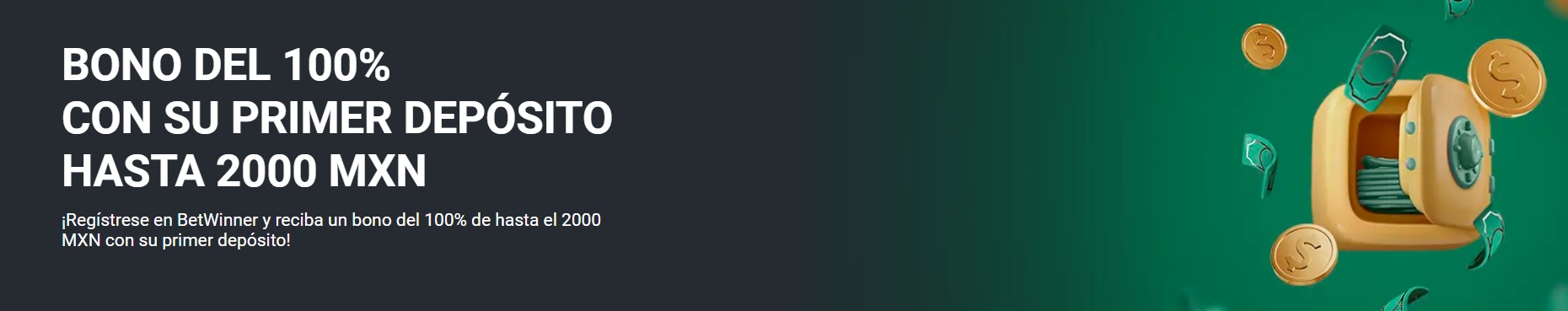 Betwinner bono de bienvenida México