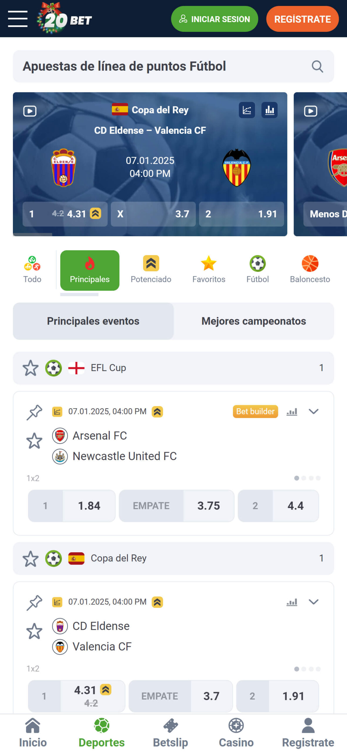 20bet apuestas deportivas