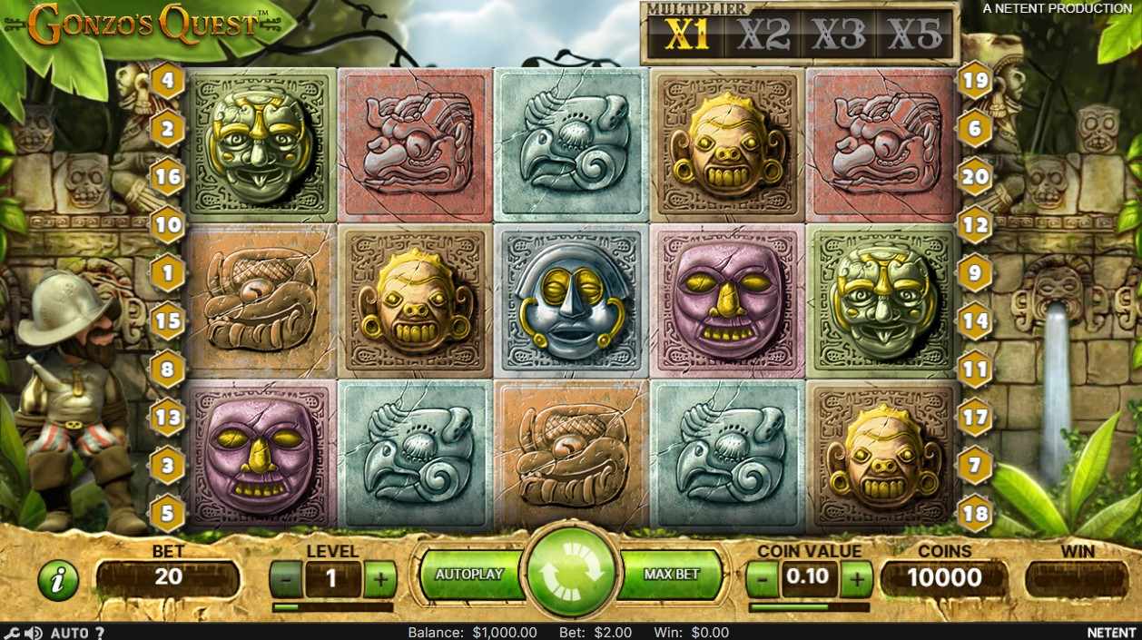 Tragaperra online Gonzo's Quest