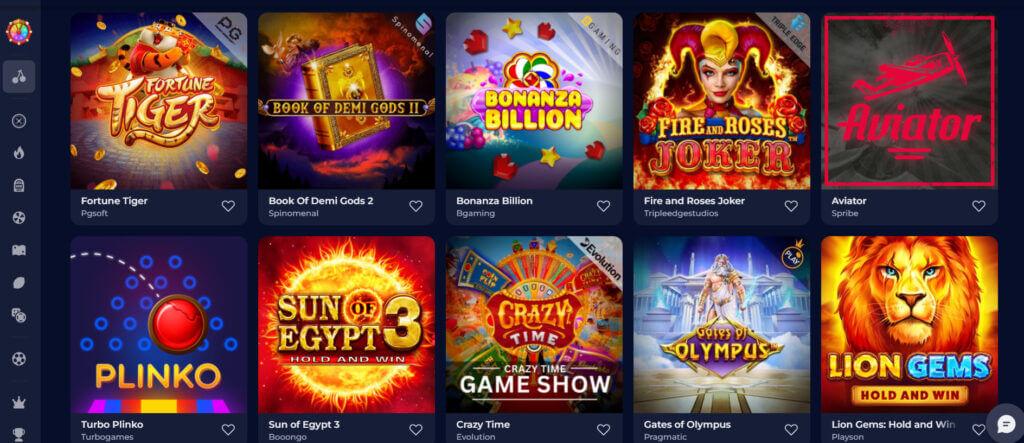 nine casino juegos
