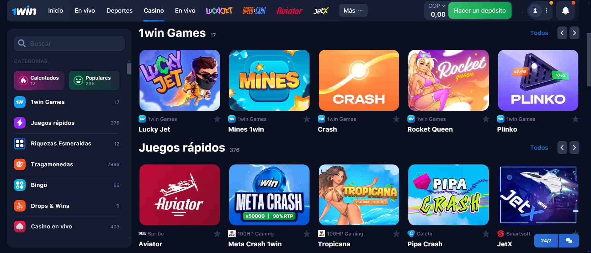1win casino