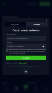 Cómo registrarse en Bets.io España