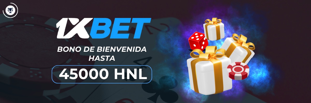 Bono de bienvenida 1xbet Honduras