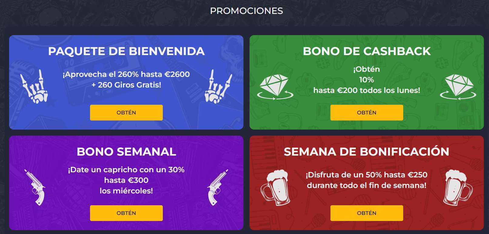 Bonos Rolling Slots