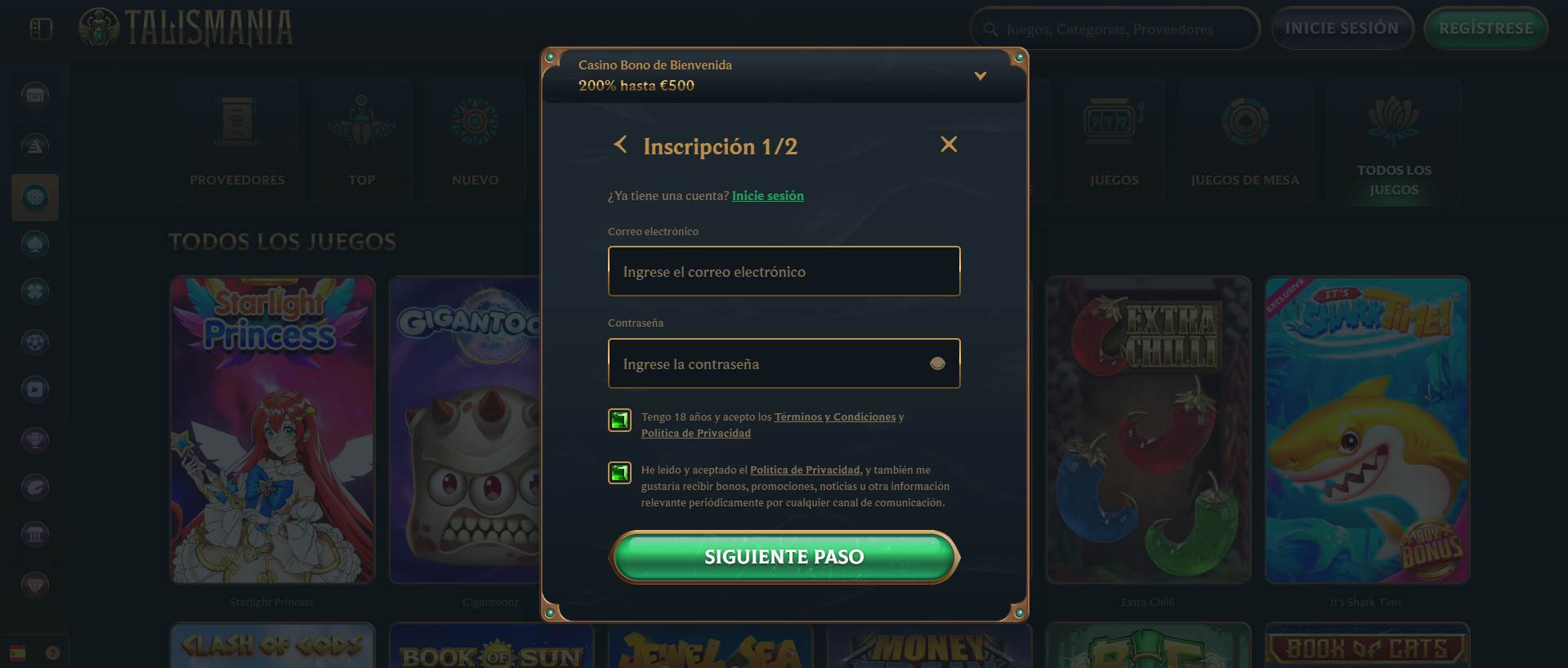 Talismania Casino España