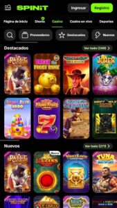 Casino Spinit Juegos online